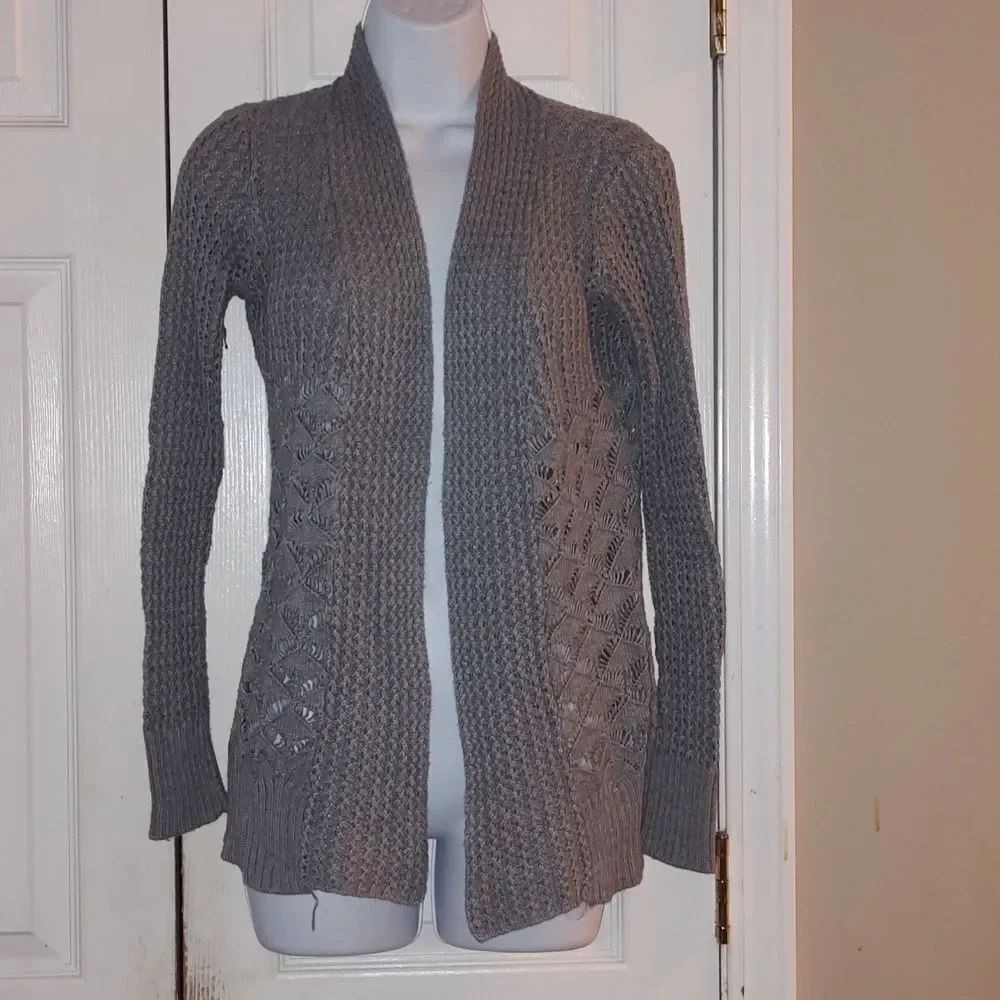 Belldini  gray open front sweater cardigan  Sz M